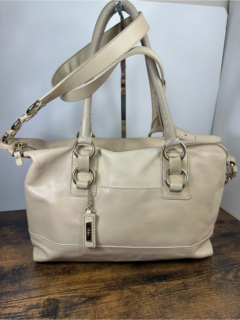 Cole Haan cream leather
